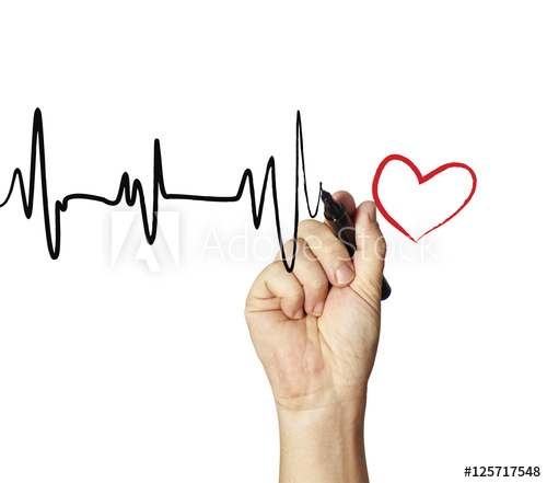 500x441 Heart Monitor Drawing