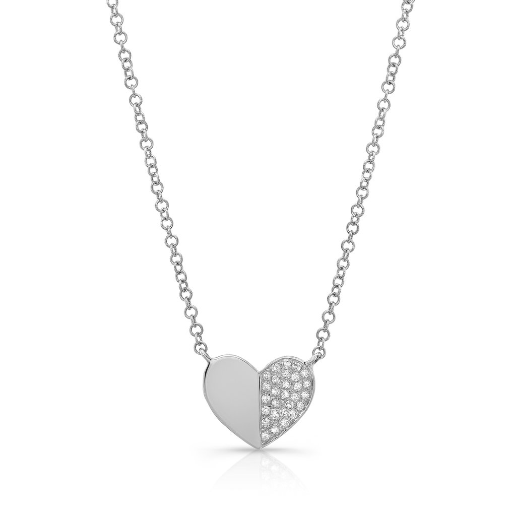 1024x1024 Half Diamond Heart Necklace