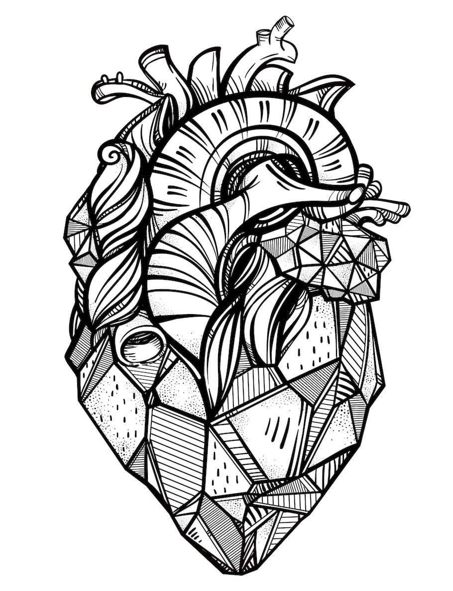 910x1189 Real Heart Doodle