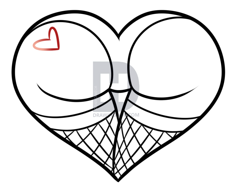 916x720 How To Draw A Butt, Big Booty, Step