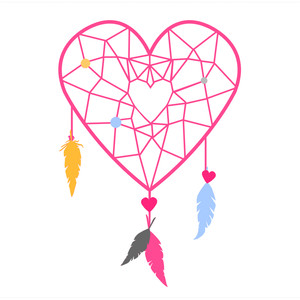 300x300 Heart Clip Art Dreamcatcher