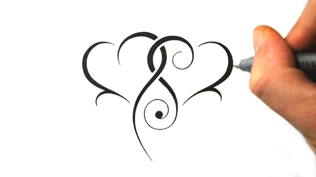 1280x720 Designing Two Tribal Hearts Combined