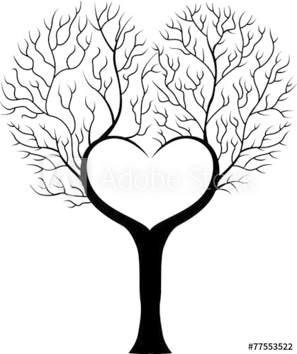 419x500 Tree Branch In Shape Of Heart