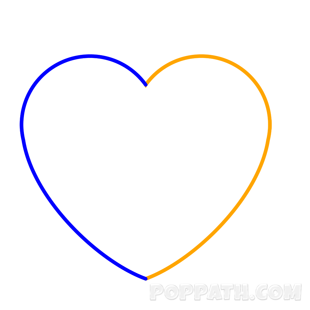 1000x1000 How To Draw A Heart Arrow Emoji Pop Path