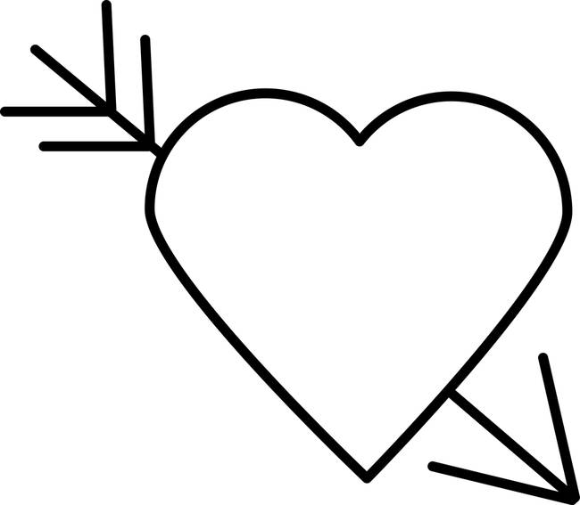 650x567 Stunning Heart With Arrow Artwork For Sale On Fine Art Prints