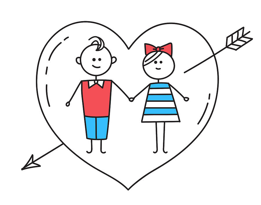 900x707 Lovers Holding Hands With Heart Pierced