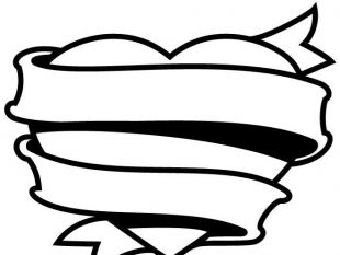 310x233 Heart Wrapped With Ribbon Free Vector Free Vectors Ui Download