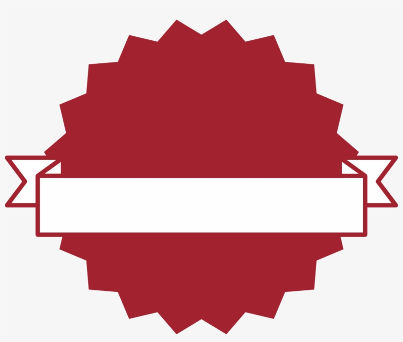 820x696 Red Round Triangle White Ribbon Banner