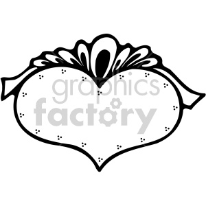 300x300 Heart With Ribbon Black White Clipart Royalty Free Clipart