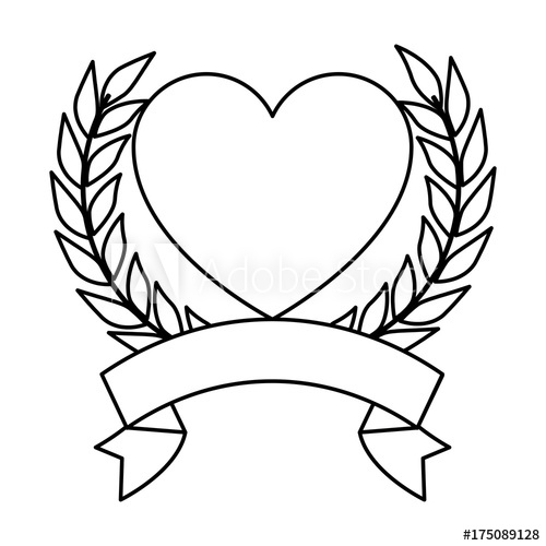 500x500 Heart With Ribbon Icon