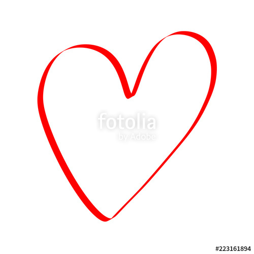 500x500 Ribbon Heart Vector Illustration, Value, Feelings, Sign Drawing