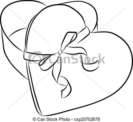 450x413 Drawing Heart With Ribbon Bow