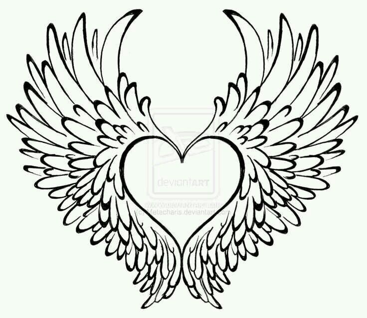 736x637 Heart Has Wings Tattoo Ideas Heart With Wings Tattoo, Wing