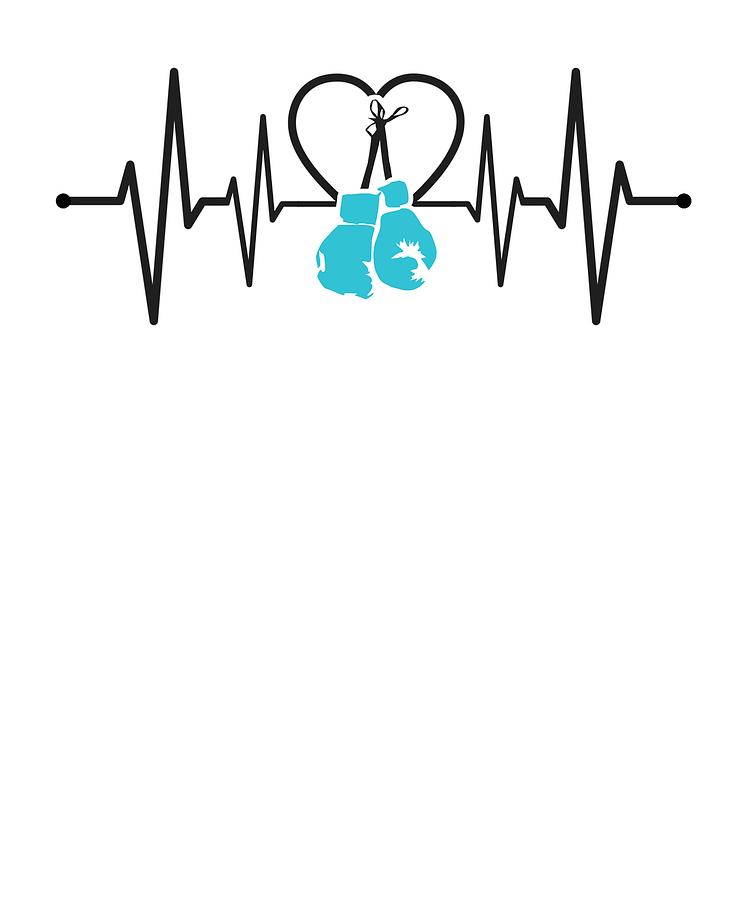 750x900 Boxing Gloves And Heartbeat Boxer Gift Drawing