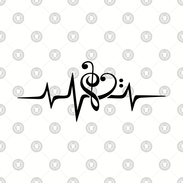 630x630 music heart pulse, note, heartbeat, clef, frequency