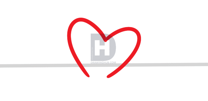 667x324 How To Draw A Heartbeat, Step