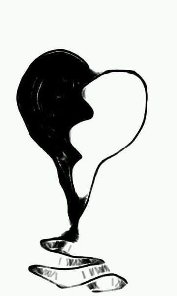 360x600 Broken Heart Drawings