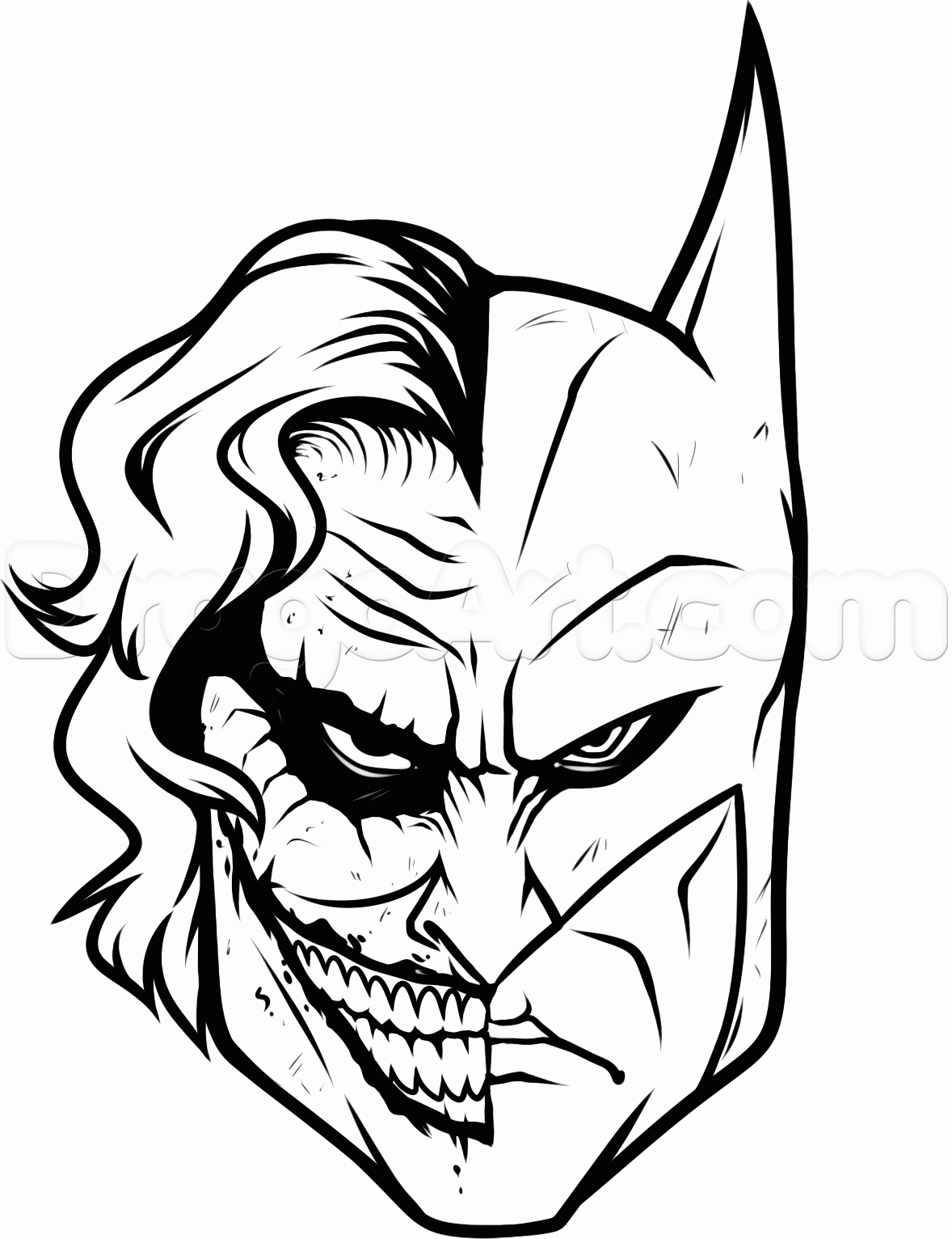 Heath Ledger Joker Drawing