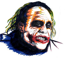 340x270 The Joker Laughing Interrogation Scene The Dark Knight Etsy