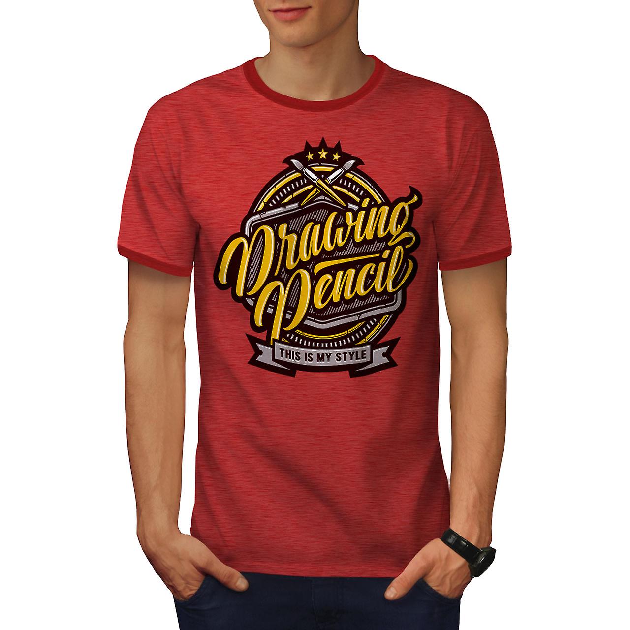 1280x1280 Slylish Drawing Men Heather Red Redringer T Shirt Wellcoda
