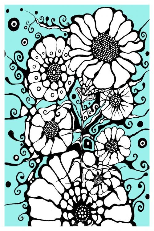 500x750 Flowers For Aimee Painting