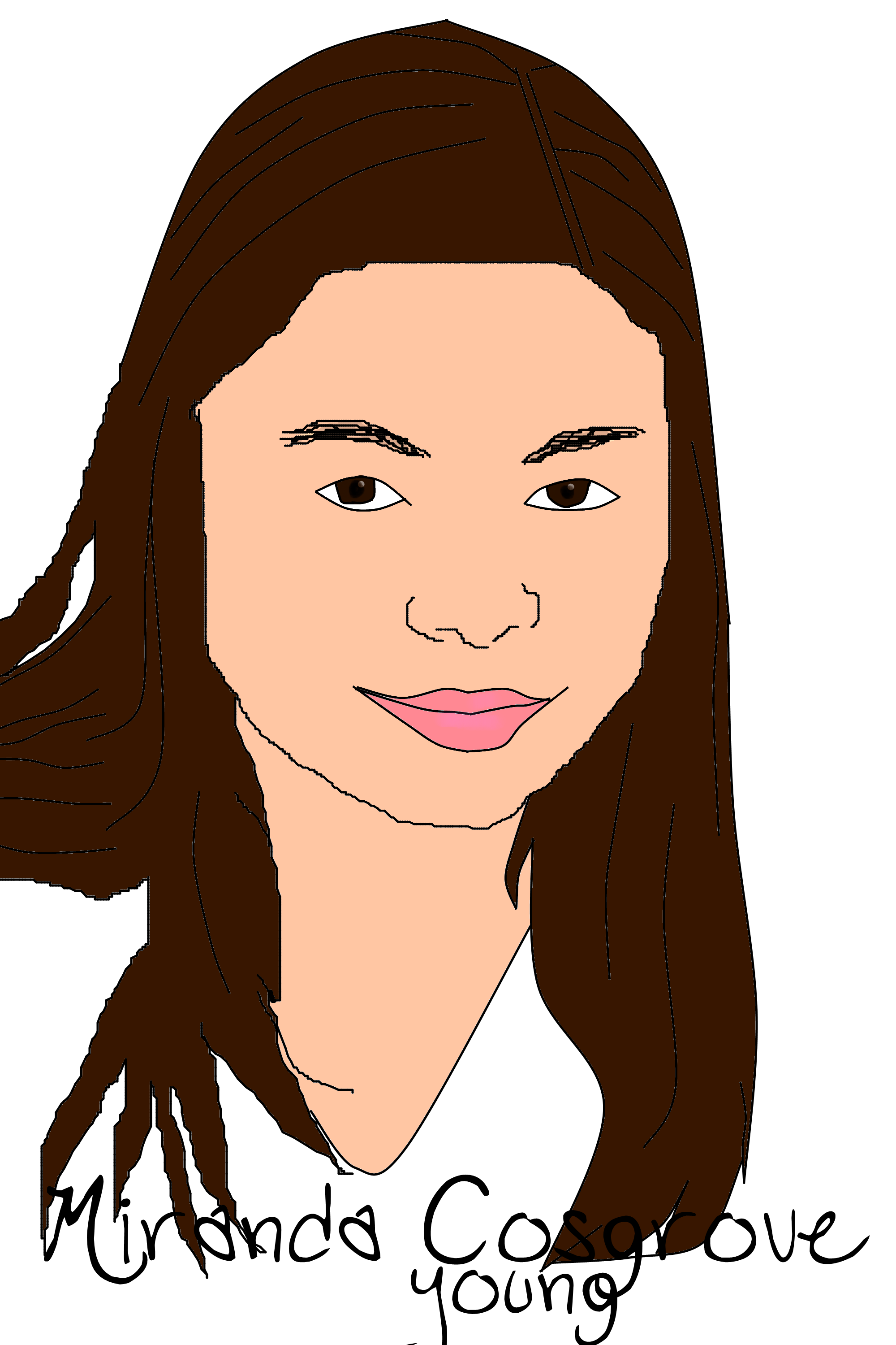 2000x3000 How To Draw Miranda Cosgrove