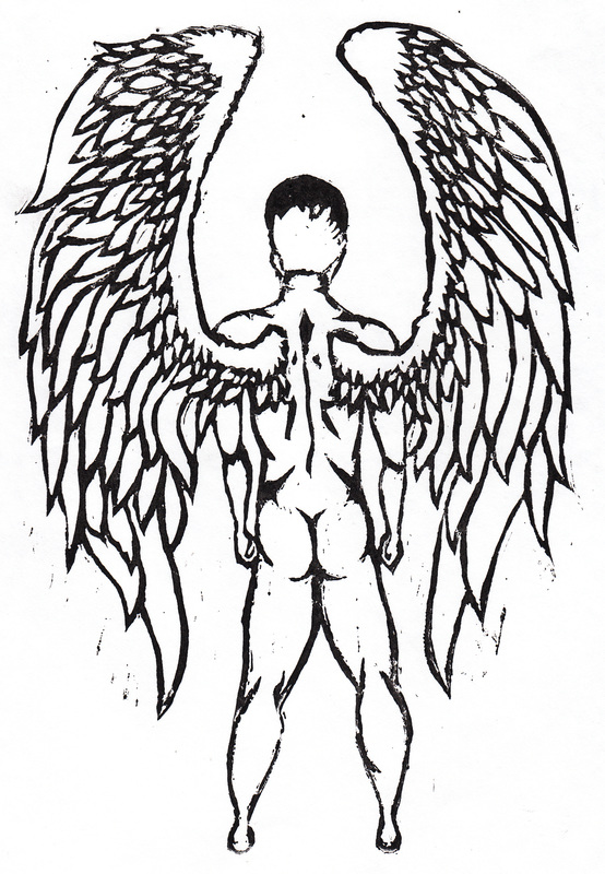 554x800 Block Print Serve Heaven