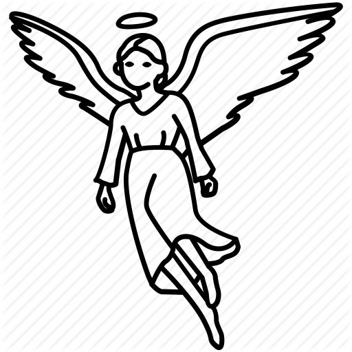 512x512 Collection Of Free Heaven Drawing Angel Download On Ui Ex