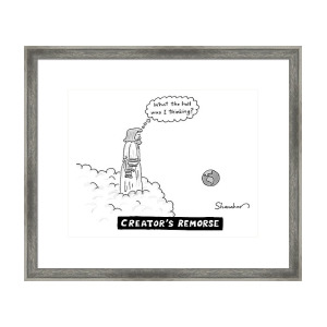 300x300 A Man At Heaven's Gate Pleads To St Peter Framed Print