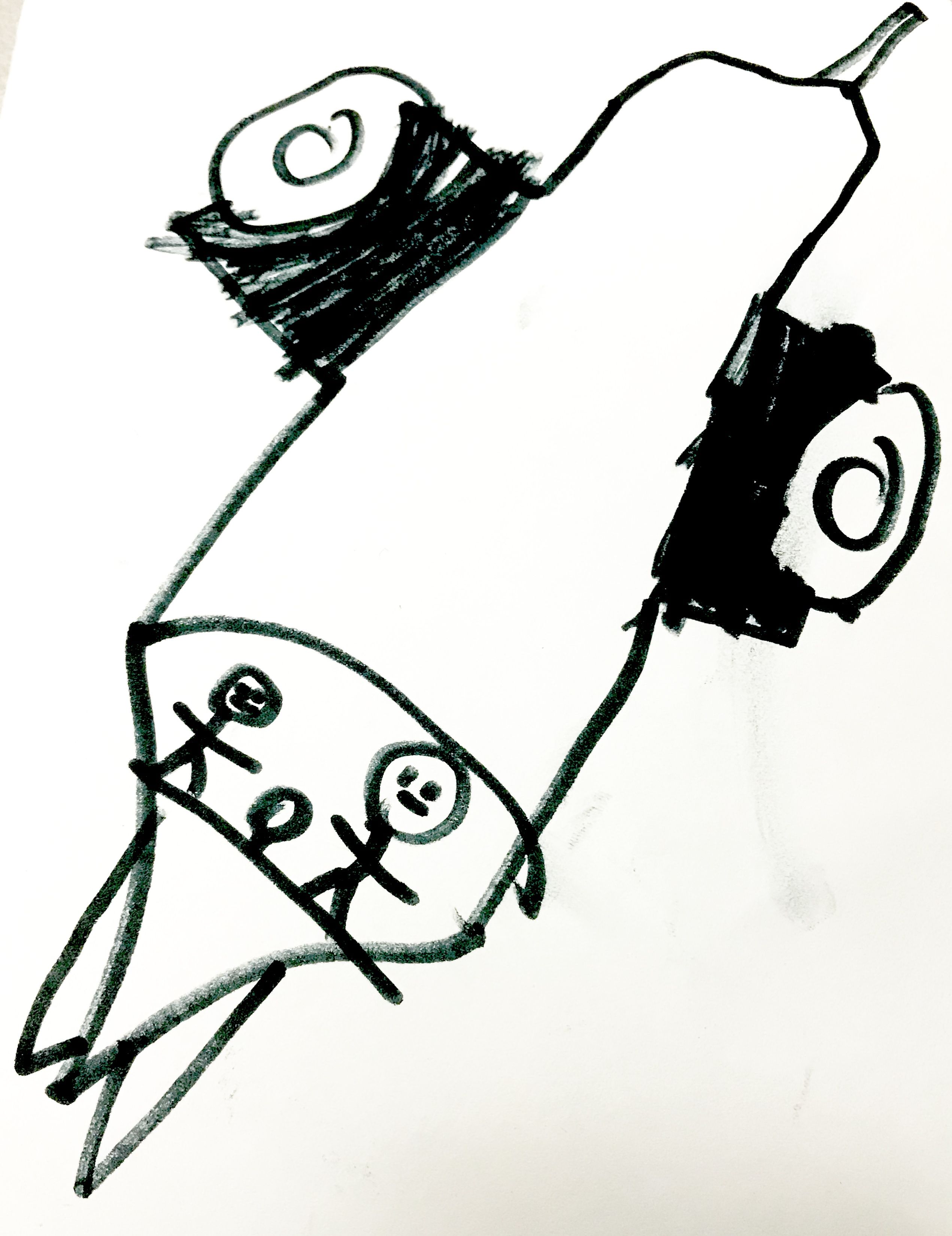 2542x3301 Student's Drawing Of The Falcon Heavy Launch Jenny's Cartooning