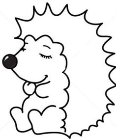 236x285 Sleepy Hedgehogprintables Line Drawing Cute Hedgehog