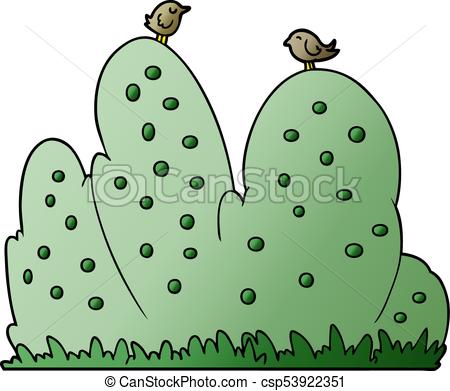 450x391 Cartoon Hedge Clipart Vector