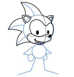 260x272 How To Draw Sonic The Hedgehog