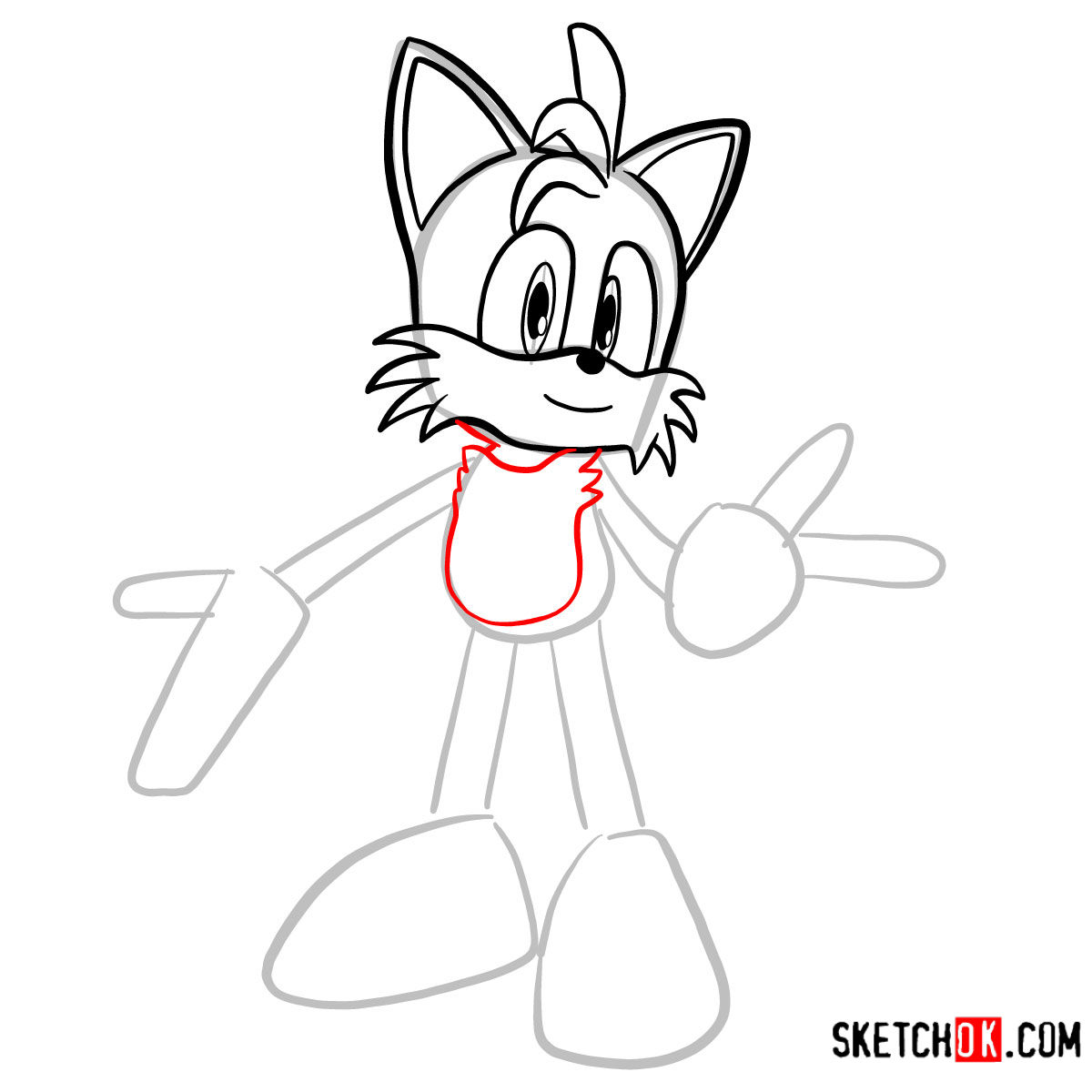1200x1200 How To Draw Tails Sonic The Hedgehog
