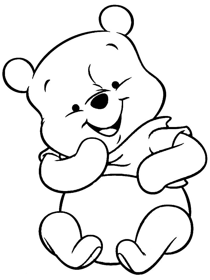 800x1067 Color Drawing Winnie The Pooh For Free Download