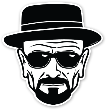 360x372 Collection Of Free Heisenberg Drawing Black And White Download