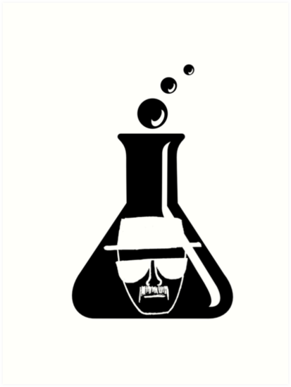 413x549 Heisenberg Flask Art Prints