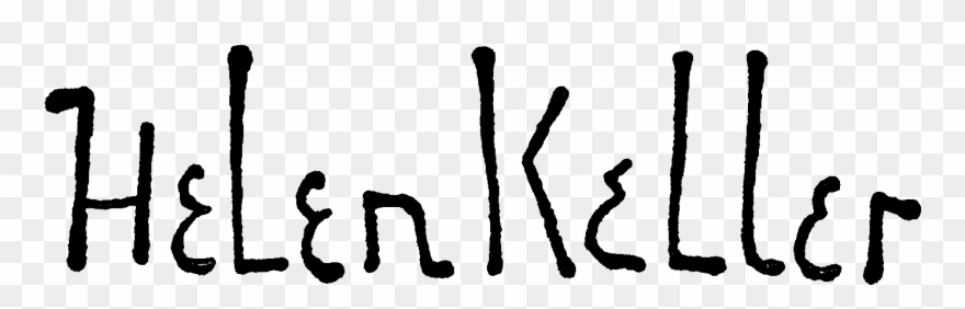 880x282 helen keller signature clipart