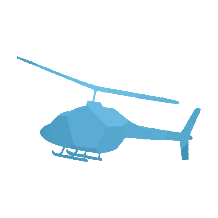 900x900 Helicopter, Drawing, Blue, Transparent Png Image Clipart Free