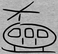 190x178 Helicopter Drawing Men's Premium T Shirt Spreadshirt