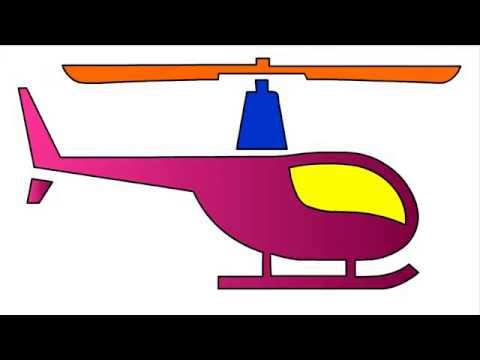 Helicopter Drawing For Kids