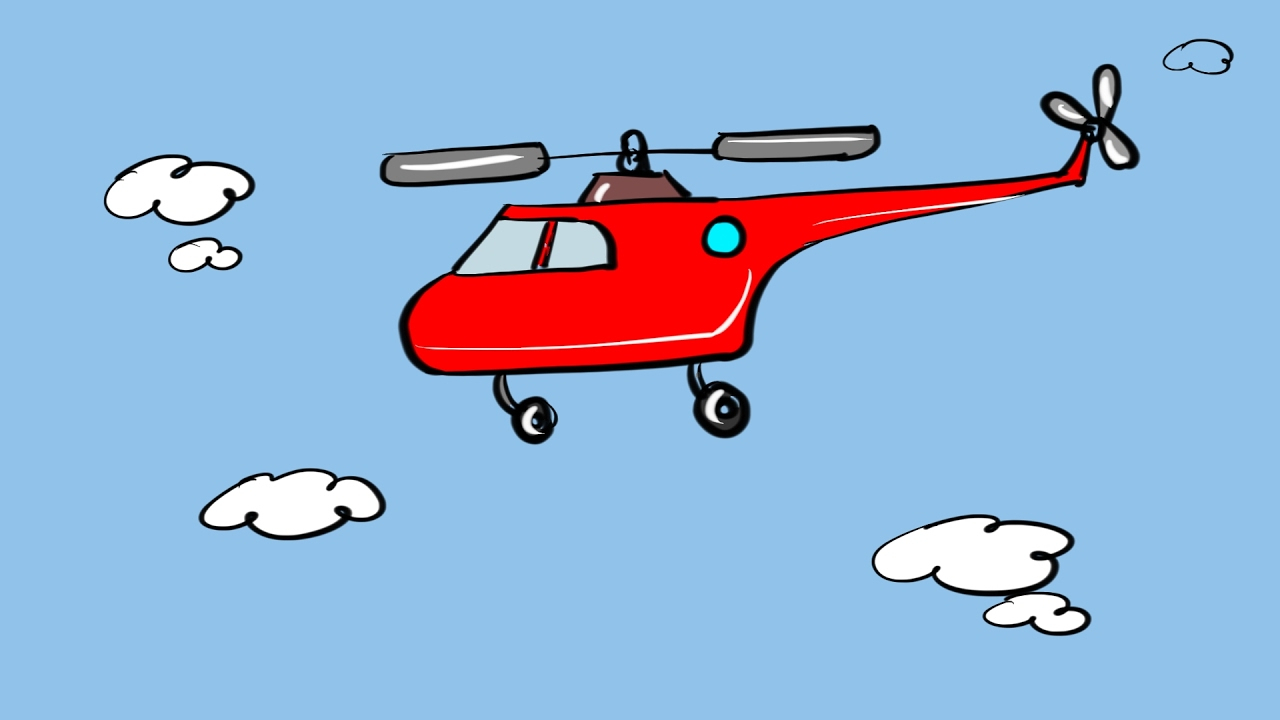 1280x720 Helicopter Drawing For Kids And How To Draw Helicopter Coloring
