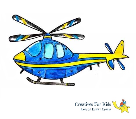 468x410 How To Draw A Helicopter