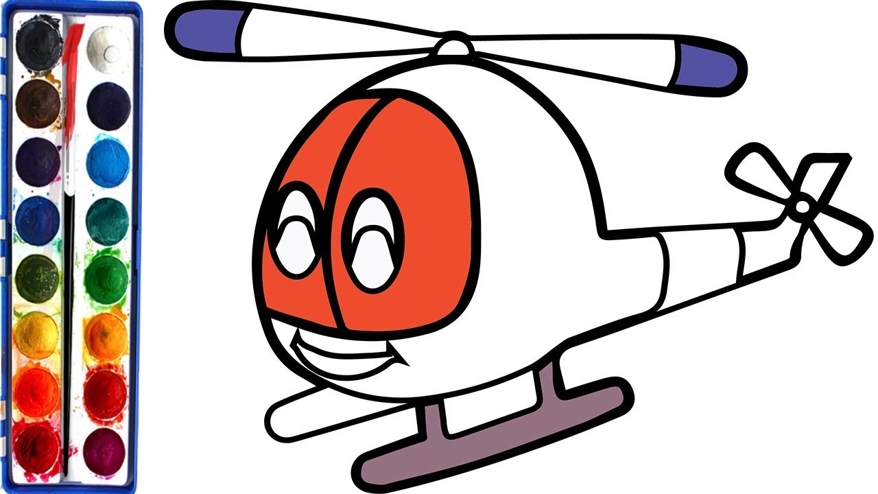 1280x720 Helicopter Clipart Easy Drawing