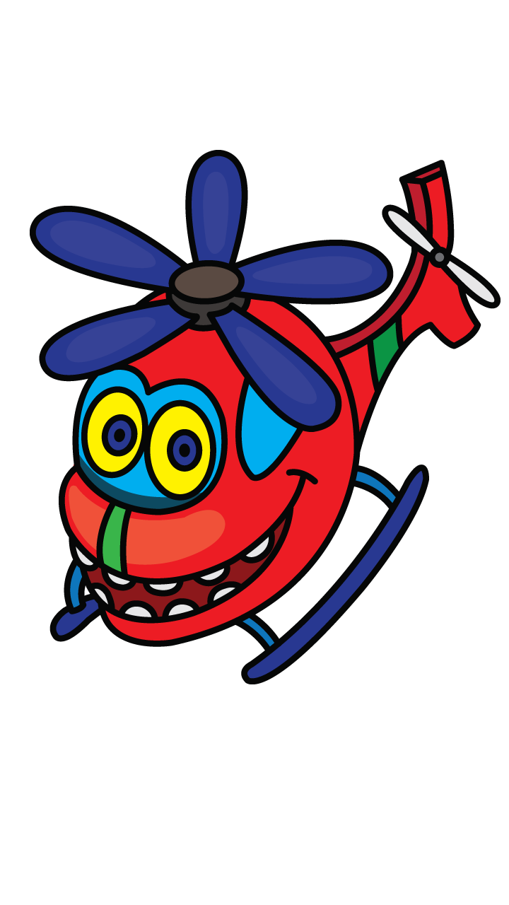 720x1280 How To Draw A Children Helicopter, Easy Step