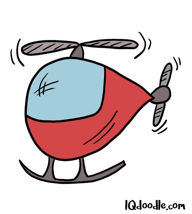 729x813 How To Doodle A Helicopter