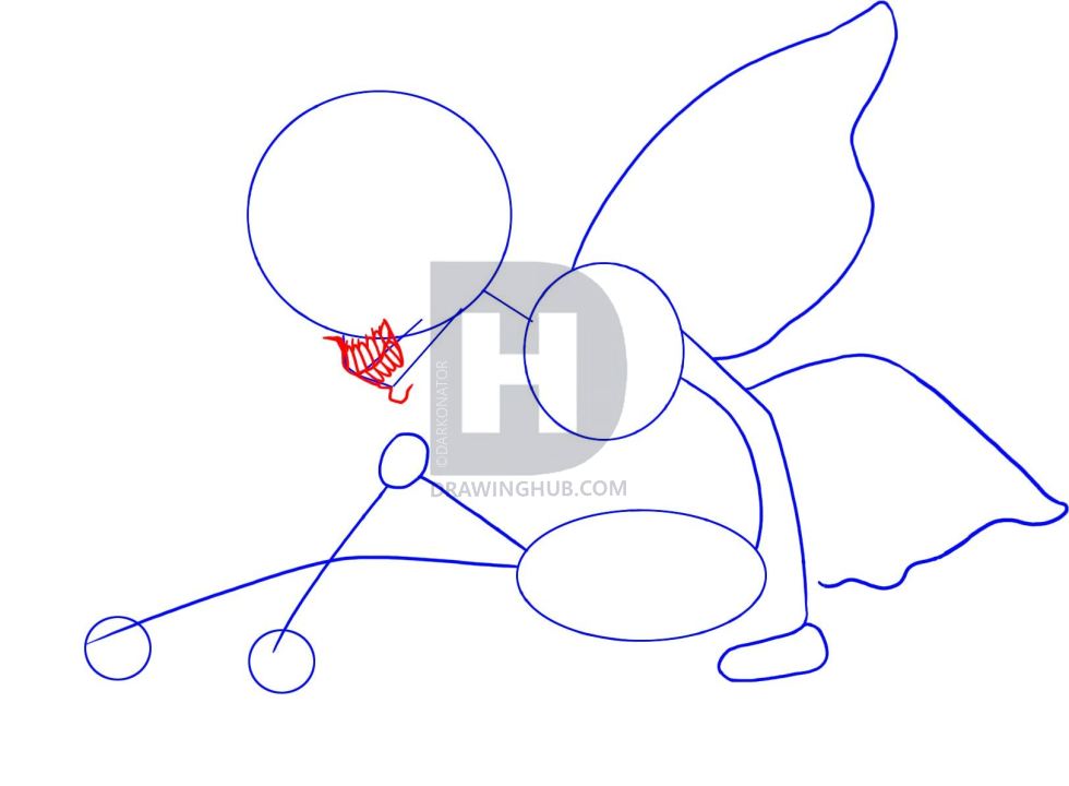 980x720 How To Draw A Hell Fairy, Step