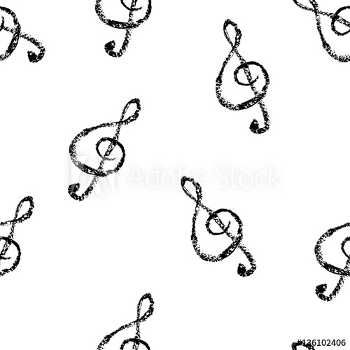 500x500 Music Note Doodle Hand Painted Chalk Lettering Drawing Hand