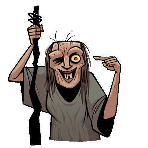 480x480 Hellboy Baba Yaga Sticker Gif