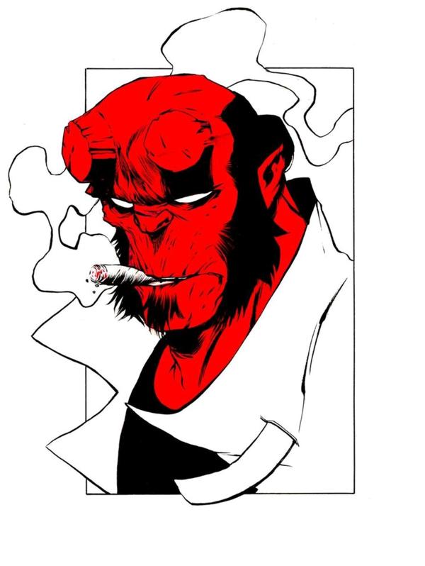 600x798 Hellboy Vinyl Sticker